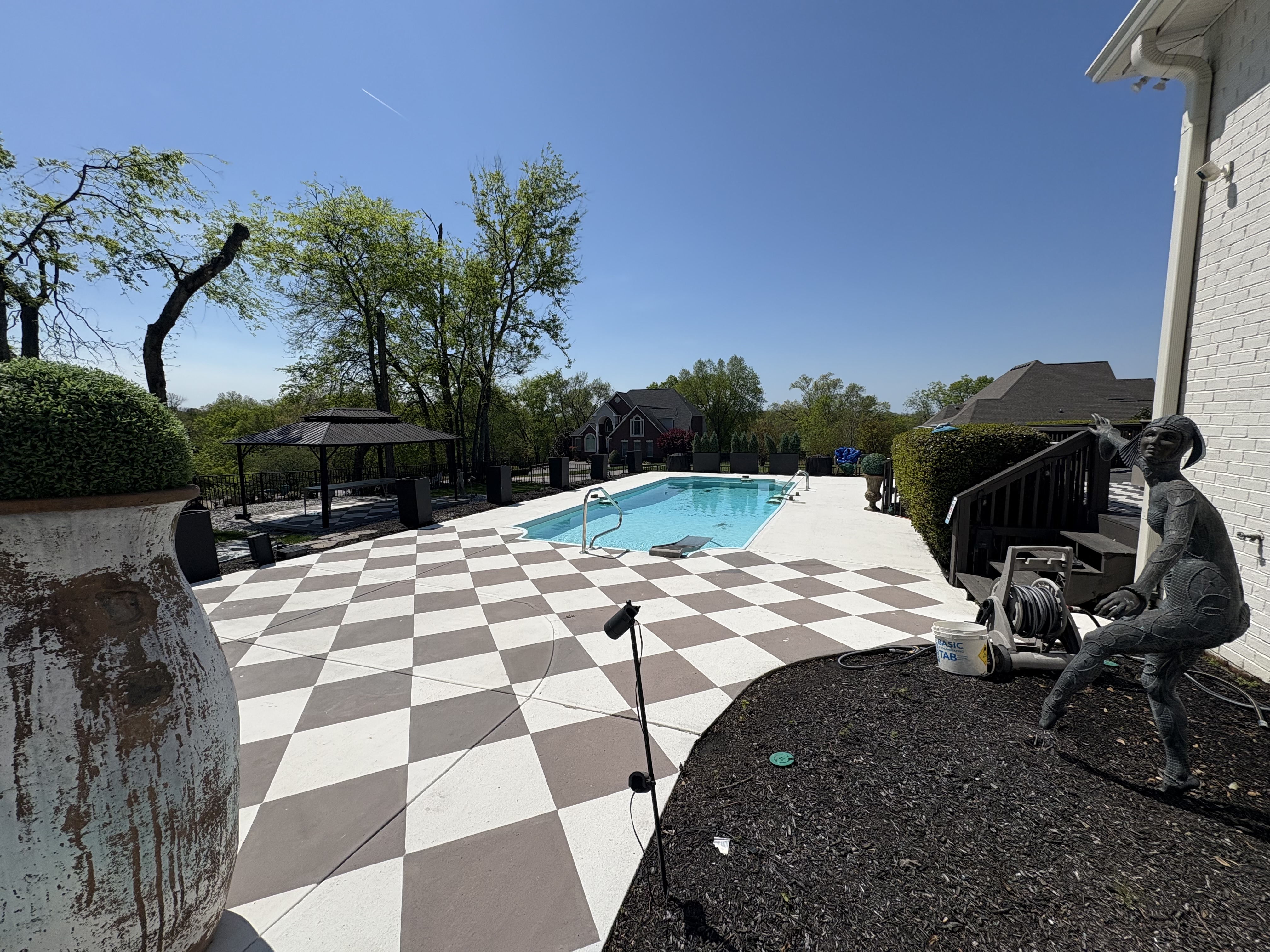 Final reveal — pool deck restoration